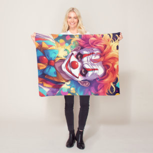 Clown Fleece Blanket, 30"x40" Blanket