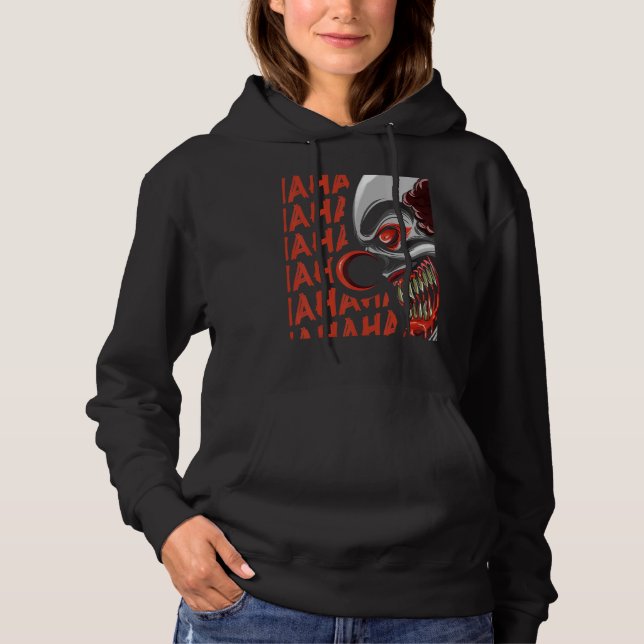 Clown Horror Halloween Hoodie (Front)