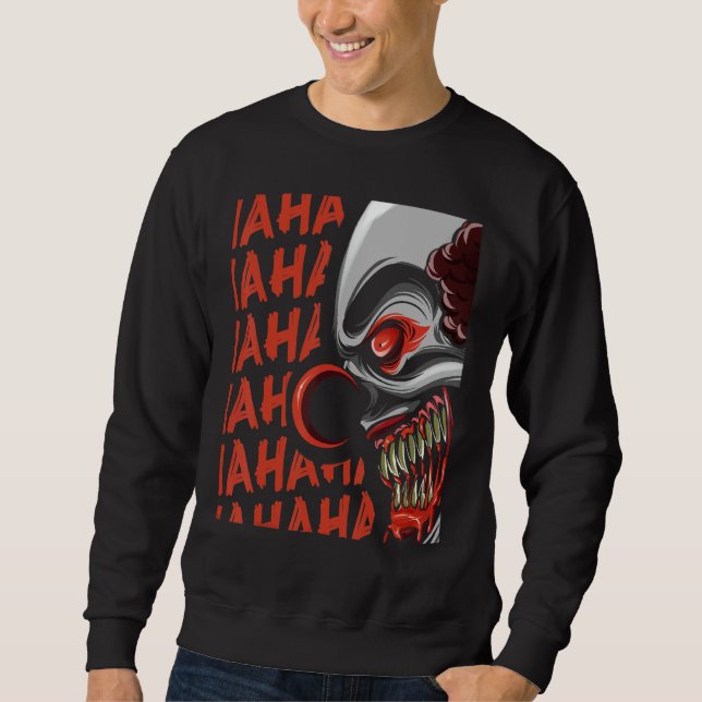 Clown Horror Halloween Sweatshirt (Front)