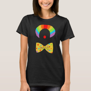 Clown in a Rainbow Coloured Wig Graphic T-Shirt