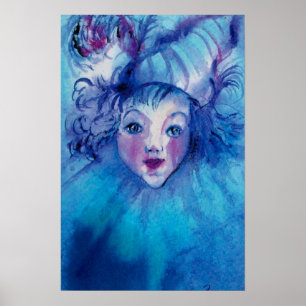 CLOWN IN BLUE POSTER