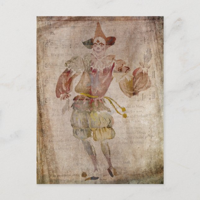 Clown in the Mirror Postcard (Front)