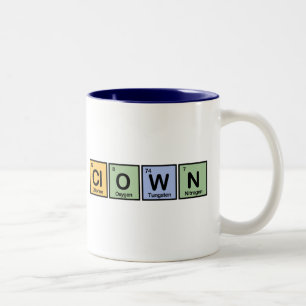 Clown made of Elements Two-Tone Coffee Mug