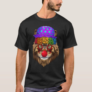 Clown Maine Coon Circus Carnival Costume Cat Theme T-Shirt