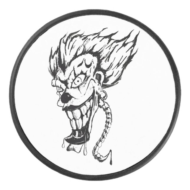 Clown malin Hockey rondelle (Devant)