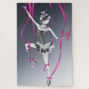 Clown Marionnette Bleu Rubans Jigsaw Puzzle