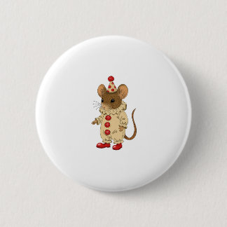 Clown mouse 2 inch round button