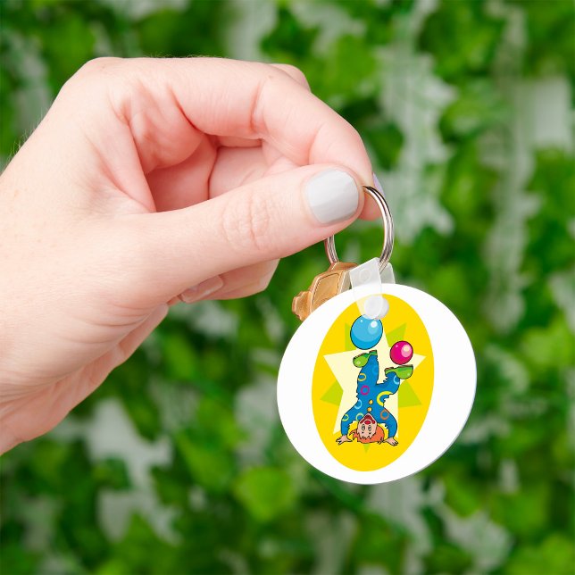 Clown On Its Head Keychain (Creator Uploaded)