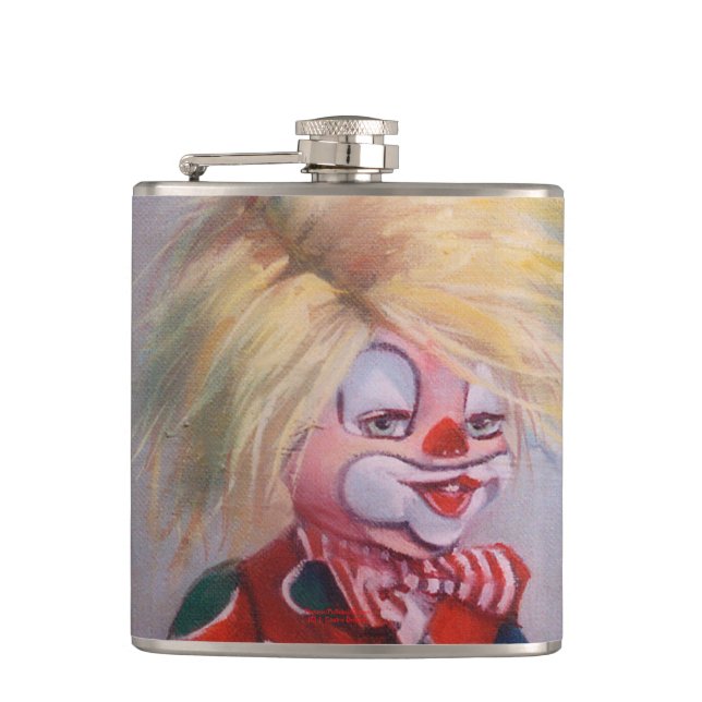 Clown/Pallaso/Clown Hip Flask (Front)