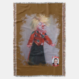 Clown/Pallaso/Clown Throw Blanket