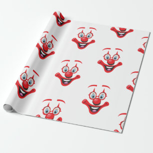 Clown Pattern Wrapping Paper