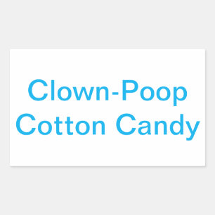 Clown-Poop Cotton Candy Jeff Hankamer Artjunkhaus Sticker