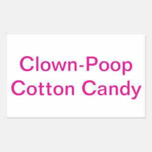 Clown-Poop Cotton Candy Jeff Hankamer Artjunkhaus Sticker