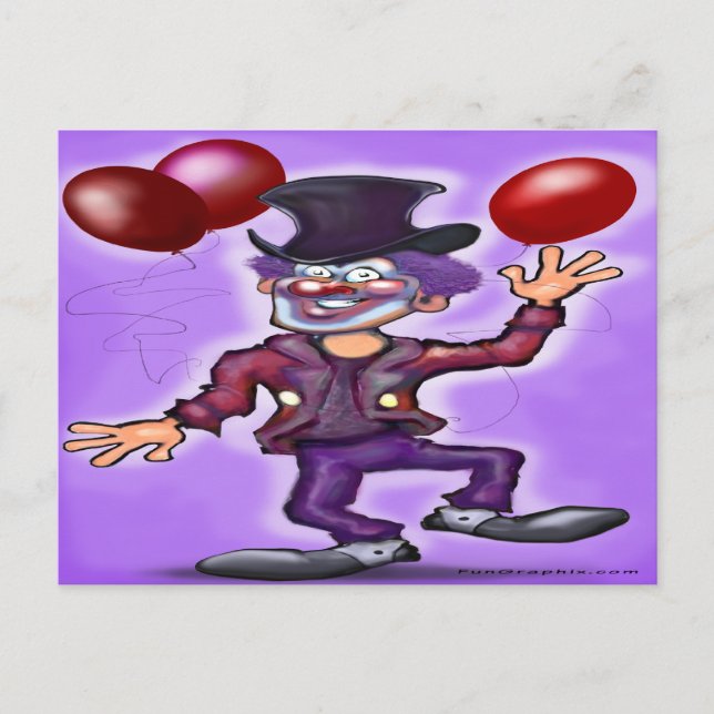 Clown Postcard (Front)