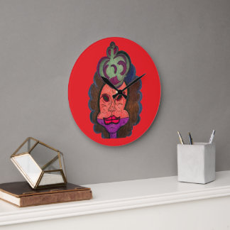 Clown Queen Large Clock