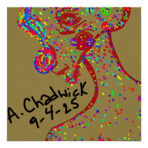 Clown Reindeer Poster
