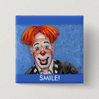 Clown Ryan Combs 2 Inch Square Button
