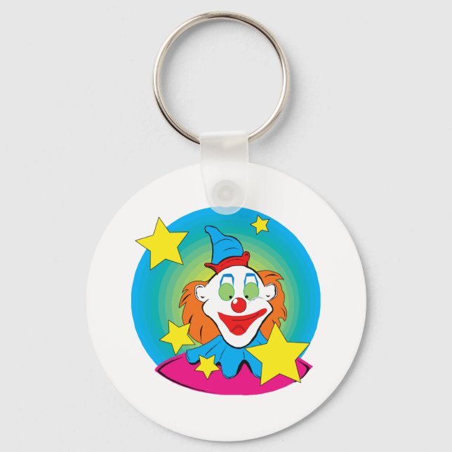 Clown seeing stars keychain (Front)