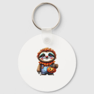 Clown Sloth Halloween Oversized T-Shirt Keychain