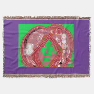 Clown Steampunk  Throw Blanket