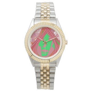 Clown Steampunk Two-Toned Bracelet Watch