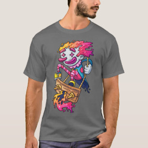 Clown Swinging Swing Cheerful  T-Shirt