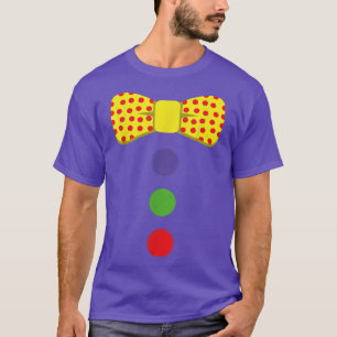 Clown Tie Costume Circus Rainbow Halloween Carniva T-Shirt