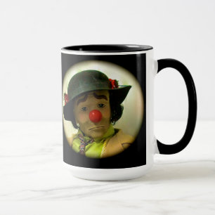 Clown triste las de visage de Willie - noir tasse