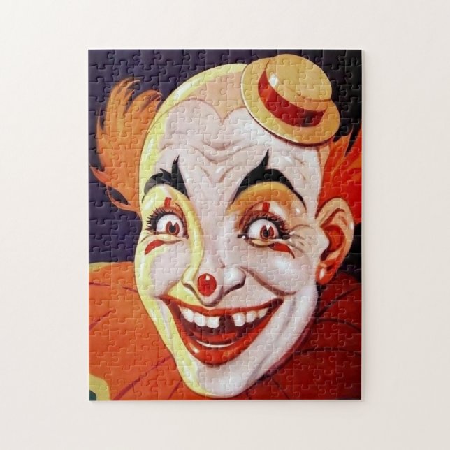 Clown Vintage déplaisant 13 Puzzle (Vertical)