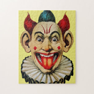 Clown Vintage déplaisant 1 Puzzle