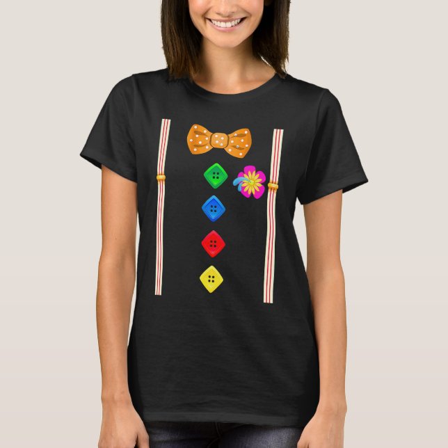 Clown with Bow Tie Group Costume  Carnival T-Shirt (Front)