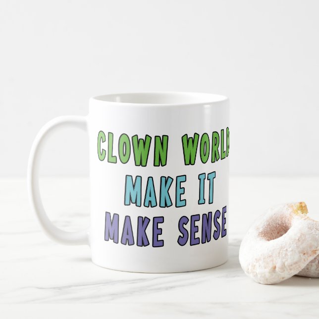 Clown World  Coffee Mug (With Donut)