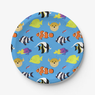 Clownfish and Friends Paper Plate