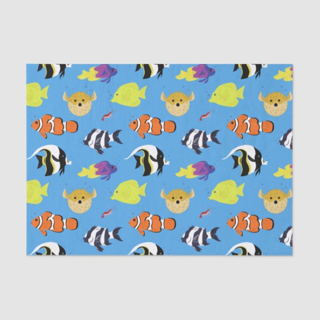 Clownfish and Friends Tissue Paper (Front)