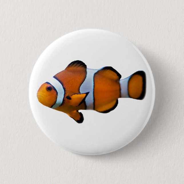 Clownfish Badge 2 Inch Round Button (Front)