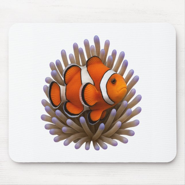 Clownfish & Cozy Coral Mouse Pad (Front)