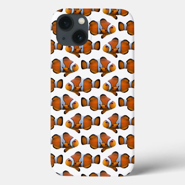 Clownfish Frenzy iPad Case (White) (Back)