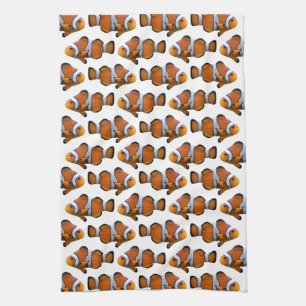 Clownfish Frenzy Kitchen Towel