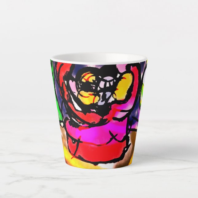 Clownfish summer  latte mug (Front)
