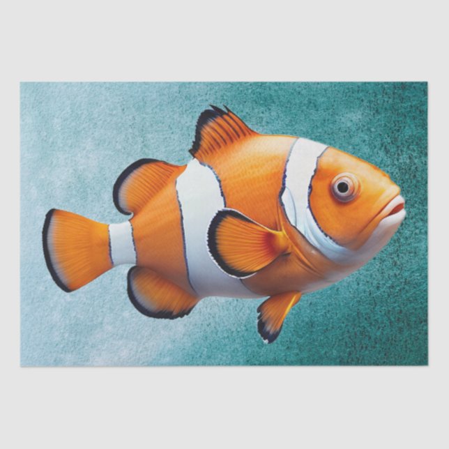 Clownfish Watercolor Tissue Paper (Front)