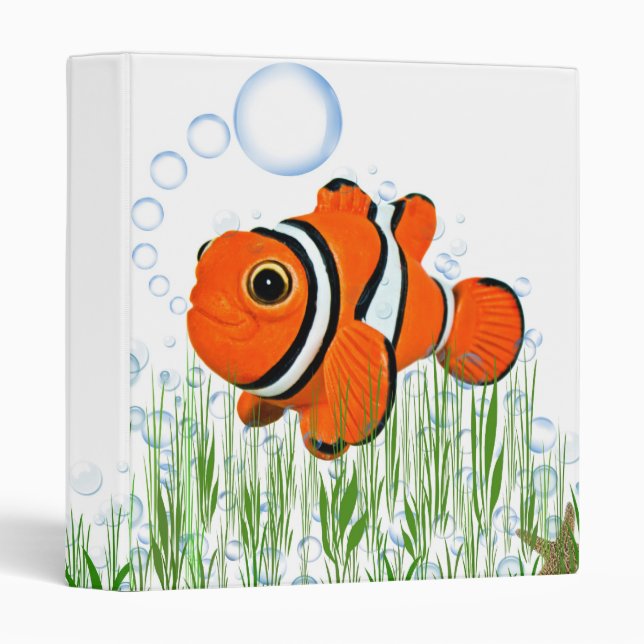 Clownfish with Bubbles Binder (Front/Spine)