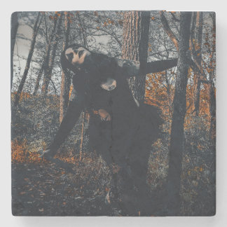 Clownin' Around In Da Woods Stone Coaster