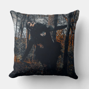 Clownin' Around In Da Woods Throw Pillow