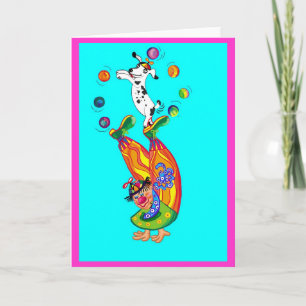 Clowning around (blank inside) card