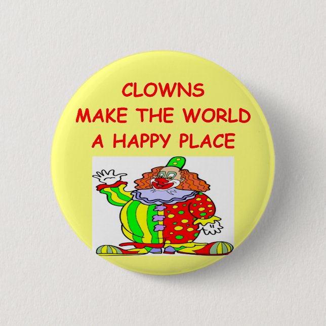 clowns 2 inch round button (Front)
