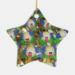Clowns Ceramic Ornament