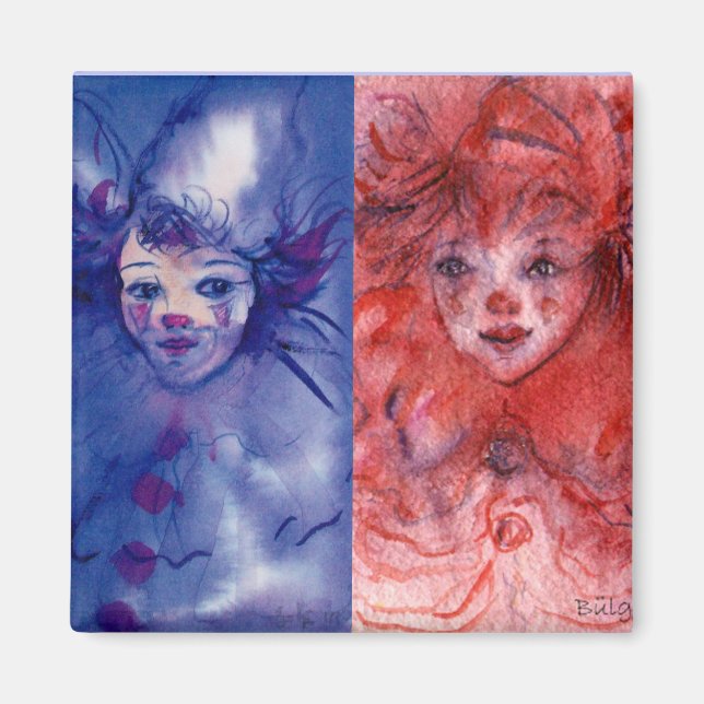 CLOWNS COLLECTION / Venetian Masquearde Ball Magnet (Front)