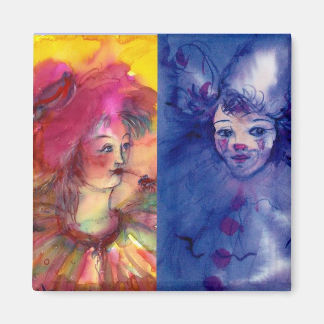 CLOWNS COLLECTION / Venetian Masquearde Ball Magnet (Front)