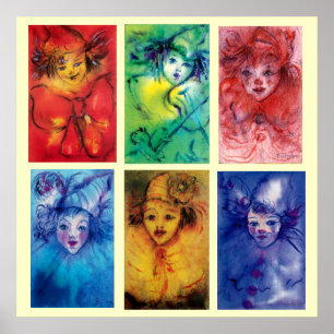 CLOWNS COLLECTION / Venetian Masquearde Ball Poster