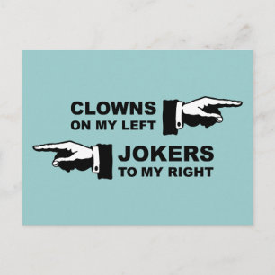 Clowns & Jokers Humour Postcard